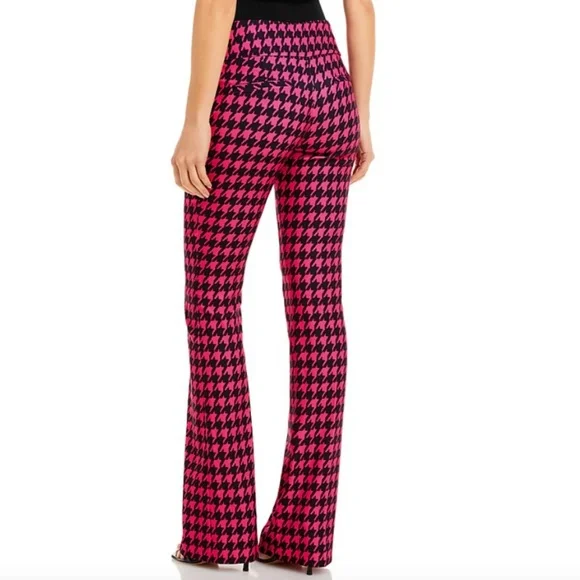 Alice and Olivia Olivia Houndstooth Bootcut Pants - 150th Anniversary Exclusive